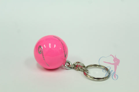 Llaveros de pelotas metálicas con glitter Pastorelli